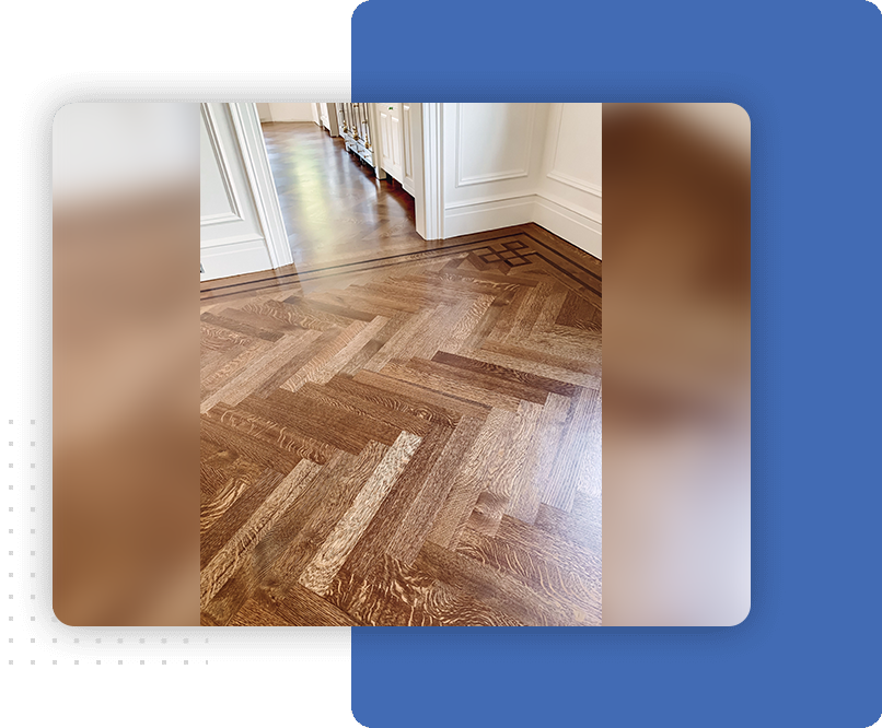 Unique herringbone flooring