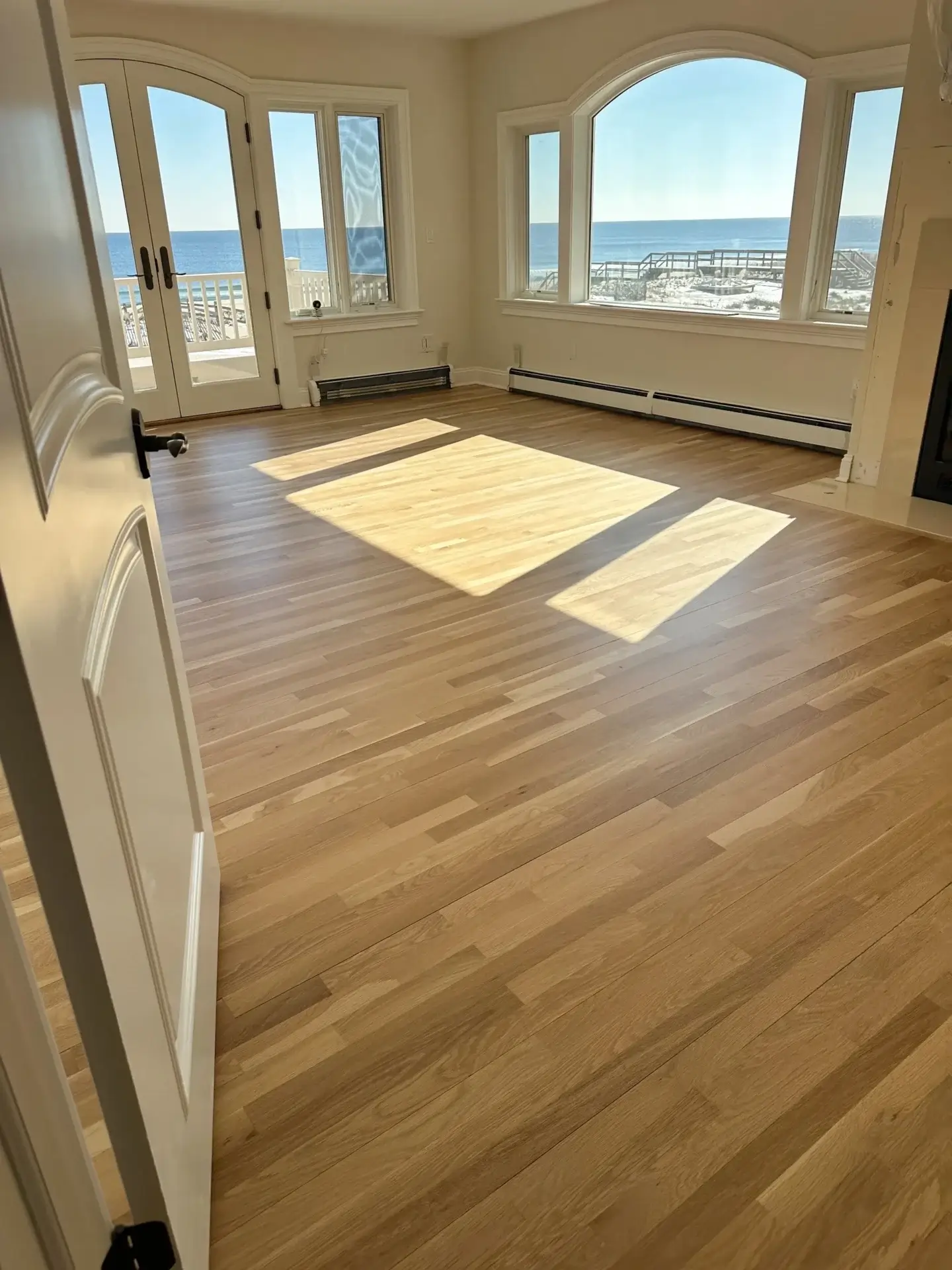 European white oak installation in Sea Girt NJ